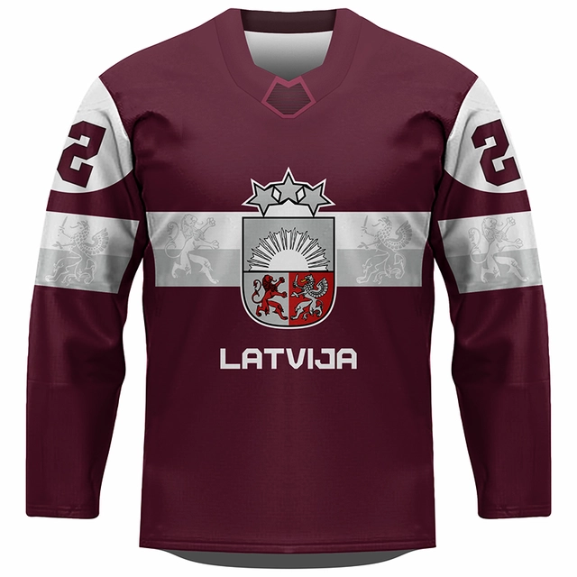 Fan hokejový dres Lotyšsko 0222