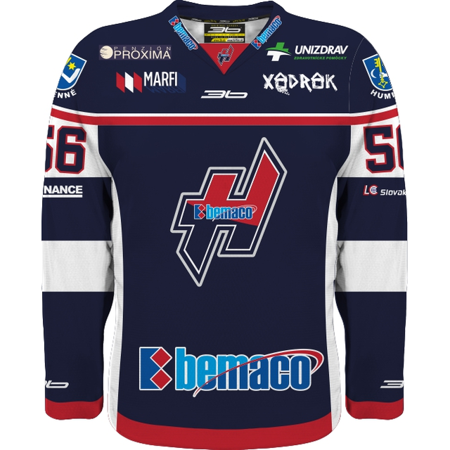 Dres HKM Humenné 2015/16 AUTHENTIC replika tmavá verzia