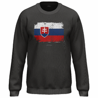 Bavlnená mikina bez kapucne Slovensko 2307