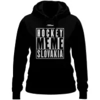 Bavlnená mikina s kapucňou Hockey Meme Slovakia 2301