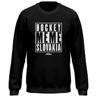 Bavlnená mikina bez kapucne Hockey Meme Slovakia 2301