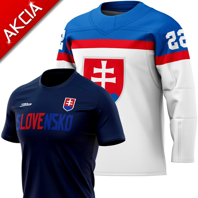AKCIA - Hokejový dres Slovensko 0122 + tričko SVK