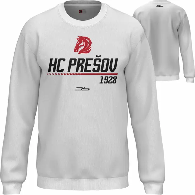 Bavlnená mikina bez kapucne HC Prešov 2314