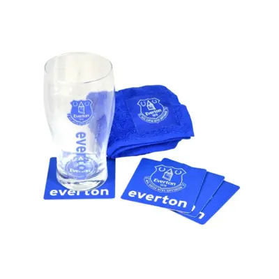Sklenený pohár / minibar set EVERTON F.C.