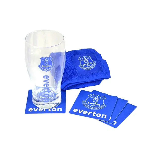 Sklenený pohár / minibar set EVERTON F.C.