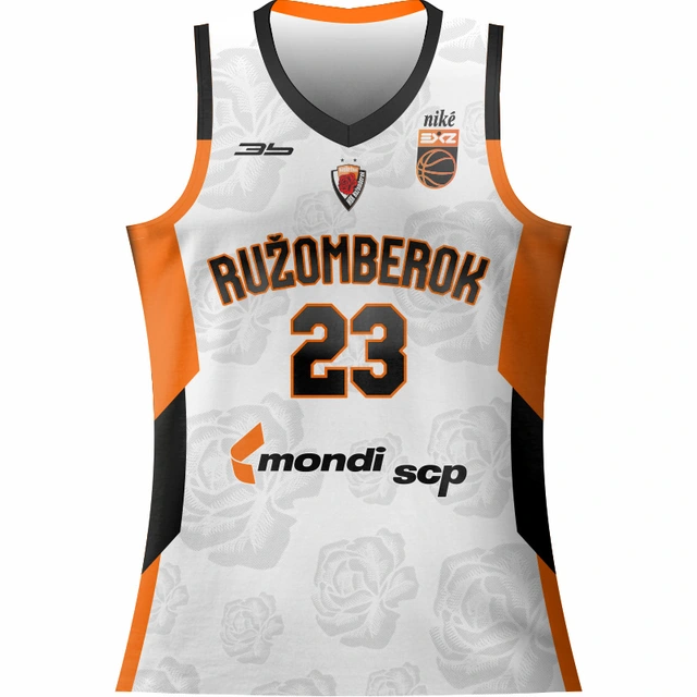 Basketbalový dres MBK Ružomberok 2023/24 svetlý