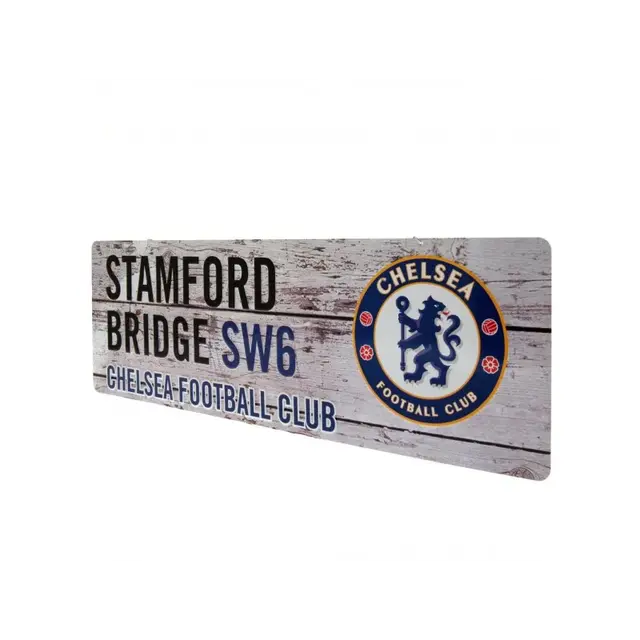 Plechová tabuľa na zavesenie 14/44cm CHELSEA F.C. Garden Retro