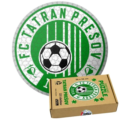 Wooden puzzle FC Tatran Prešov - 337 pcs (36x36cm)