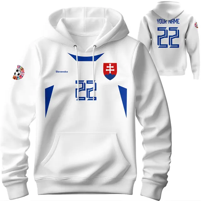 Bavlnená mikina s kapucňou Slovensko 2419