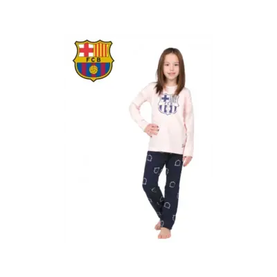 Dievčenské bavlnené pyžamo FC BARCELONA (BC03192)