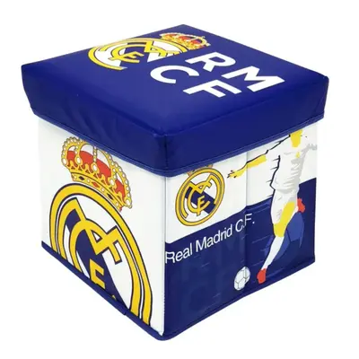 Úložný box s vrchnákom / taburetka  2v1 Real Madrid, RM13724