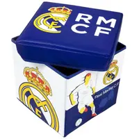 Úložný box s vrchnákom / taburetka  2v1 Real Madrid, RM13724