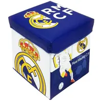 Úložný box s vrchnákom / taburetka  2v1 Real Madrid, RM13724