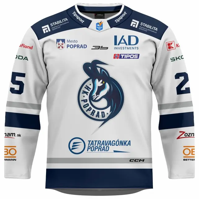 Dres HK Poprad replika 25/26 svetlý