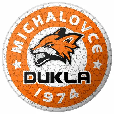 Drevené puzzle HK Dukla Michalovce - 37 dielov (25x25cm)