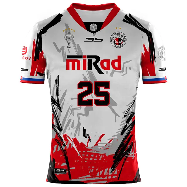 Volejbalový dres VK Mirad UNIPO Prešov 25/26 svetlý