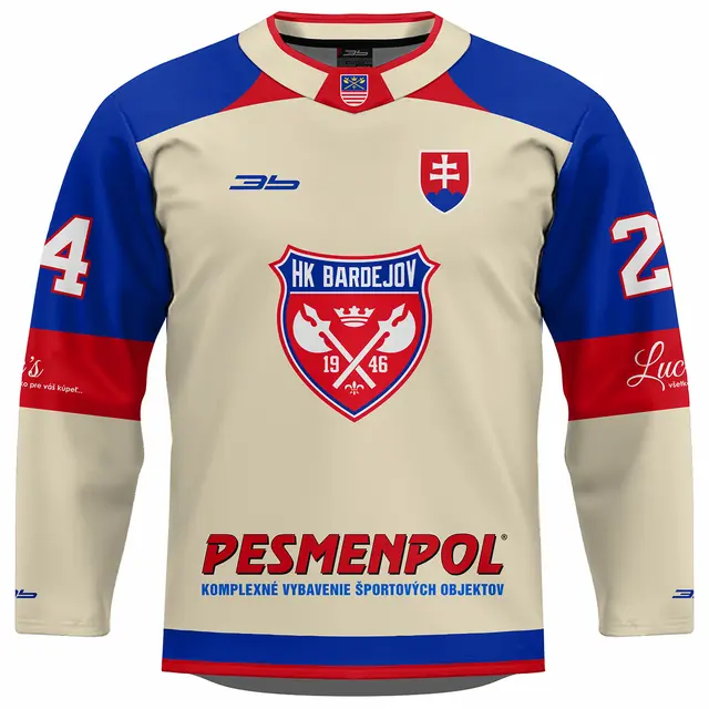 Dres HK Bardejov 25/26 replika svetlý