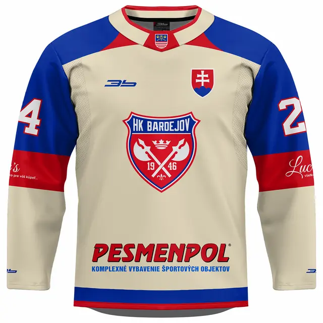 Dres HK Bardejov 25/26 AUTHENTIC svetlý