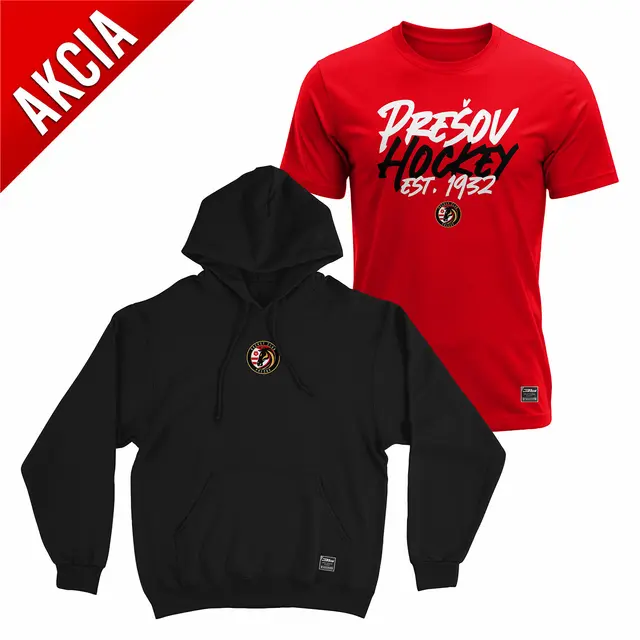 Vianočná akcia 2025 - Mikina + tričko HC Prešov