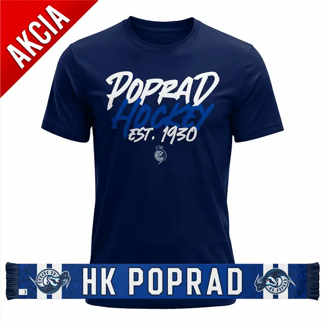 Vianočná akcia 2025 - Šál + tričko HK Poprad