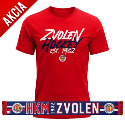 Vianočná akcia 2025 - Šál + tričko HKM Zvolen