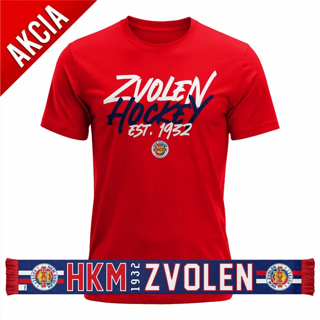 Vianočná akcia 2025 - Šál + tričko HKM Zvolen