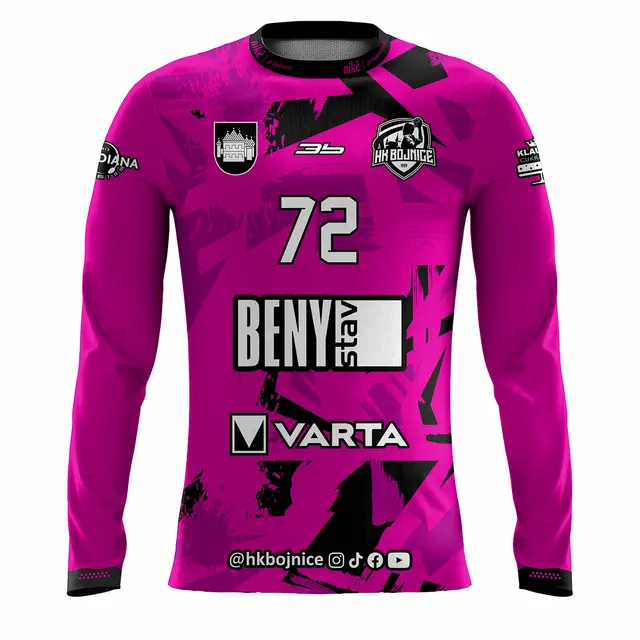 Hádzanársky dres HK Bojnice 25/26 brankársky ružový Movember