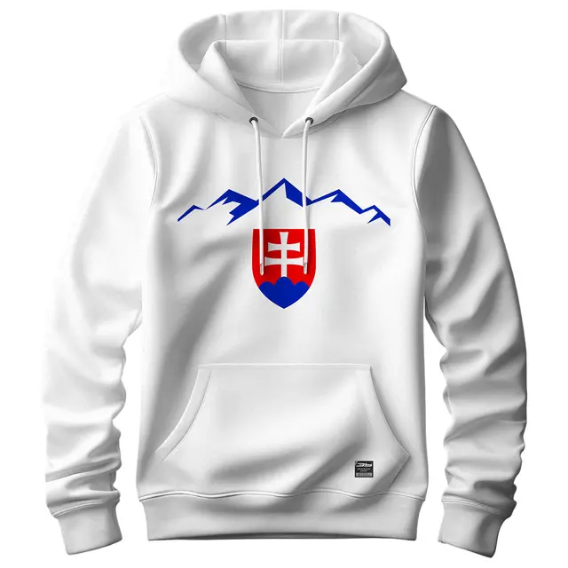 Bavlnená mikina s kapucňou Slovensko 2605