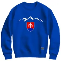 Bavlnená mikina bez kapucne Slovensko 2601