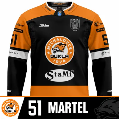 Tmavý dres 25/26 - Jordan Martel - 51