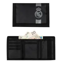 Peňaženka Real Madrid Black – textilná peňaženka na suchý zips, 504026004