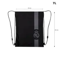 Vrecko na prezúvky Real Madrid Black AD1 – športové vrecko na chrbát, 507026019