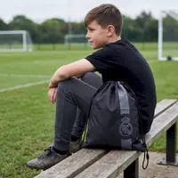Vrecko na prezúvky Real Madrid Black AD1 – športové vrecko na chrbát, 507026019