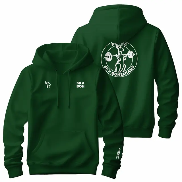 Bavlnená mikina s kapucňou SKV Bohemians Praha 2601