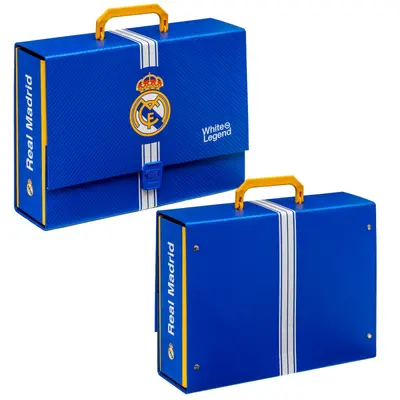 Školský kufrík s rúčkou A4 Real Madrid XL – 9 cm, 108026004