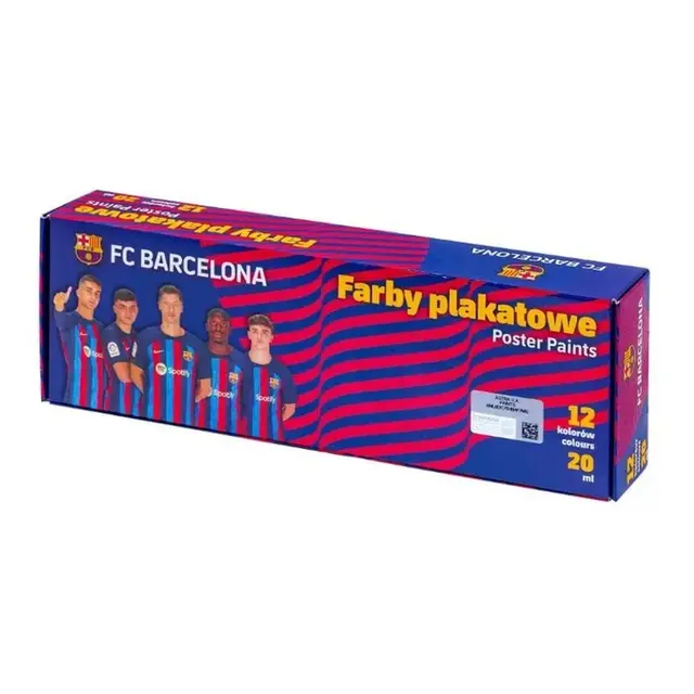 Temperové farby v kelímku FC Barcelona - 12 x 20 ml, 301123050