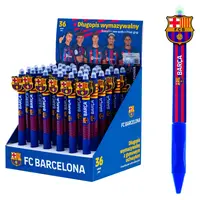 Gumovacie klik pero FC Barcelona - 0,5 mm, modré, 1ks, stojan, 201023051