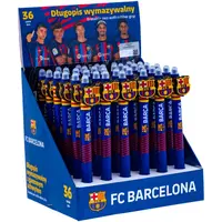 Gumovacie klik pero FC Barcelona - 0,5 mm, modré, 1ks, stojan, 201023051