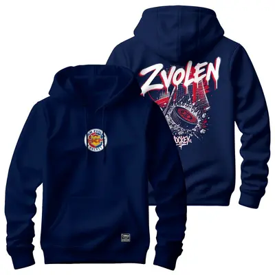 Bavlnená mikina s kapucňou HKM Zvolen 2702n
