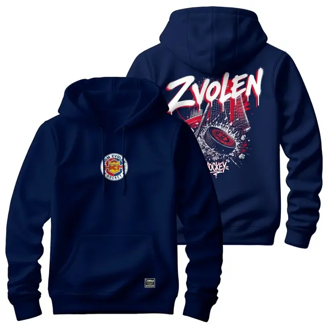 Bavlnená mikina s kapucňou HKM Zvolen 2702n