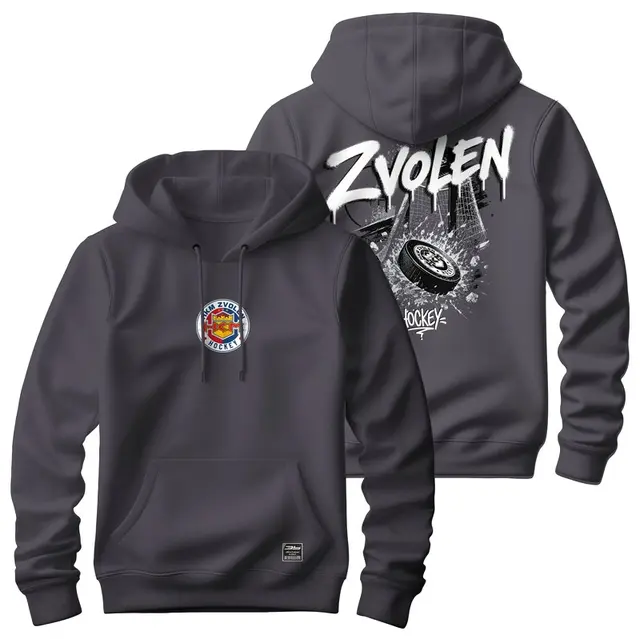 Bavlnená mikina s kapucňou HKM Zvolen 2702s