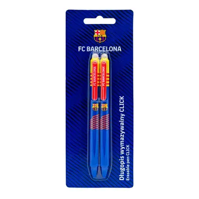 Gumovacie klik pero FC Barcelona - 0,5 mm, modré, 2ks, blister, 201024901