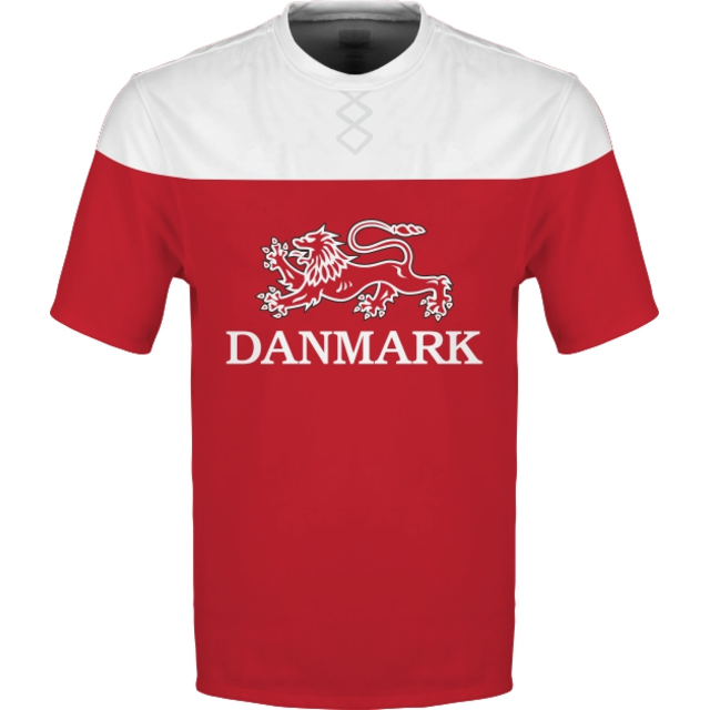Sublimované tričko Dánsko vz. 1