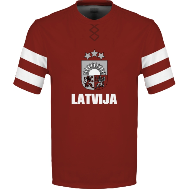 Sublimované tričko  Lotyšsko vz. 1