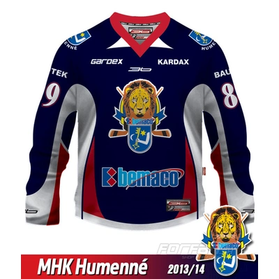 Hokejový dres MHK Humenné REPLICA SIMPLE 2013/14 - tmavá verzia